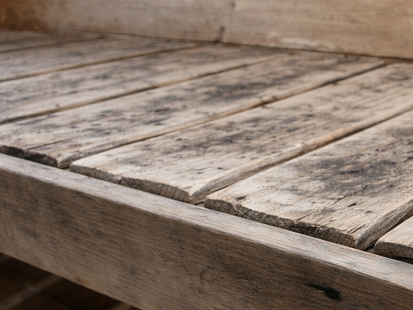 サウナベンチの表面摩耗・ささくれ