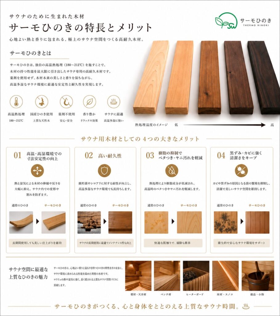 サーモひのきの特徴