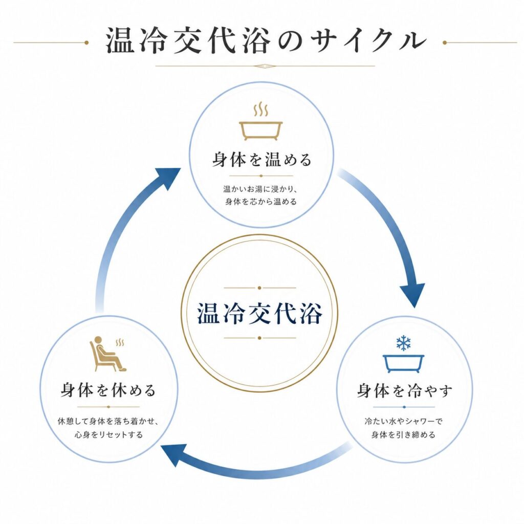 温冷交代浴サイクル図
