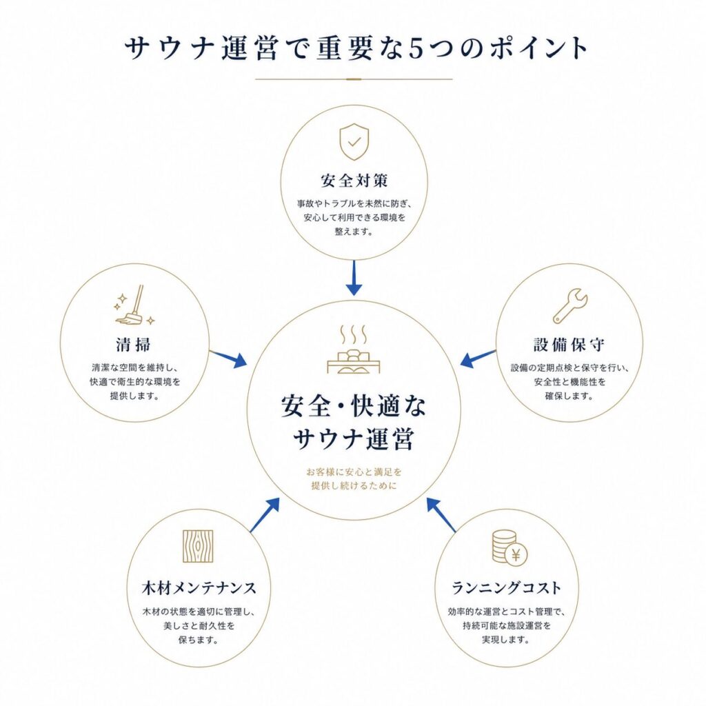 サウナ運営で重要な5つのポイント